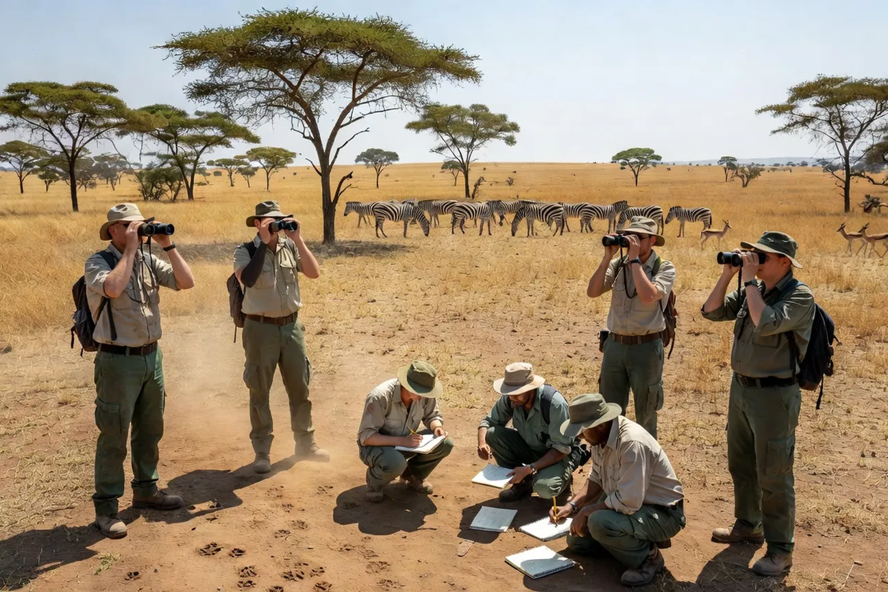 Projet de surveillance de la faune sauvage au Kenya — écovolontaires en mission de monitoring
