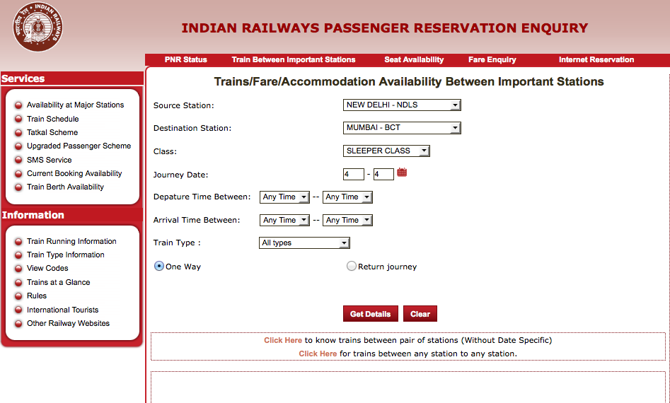 Train Inde Sélection